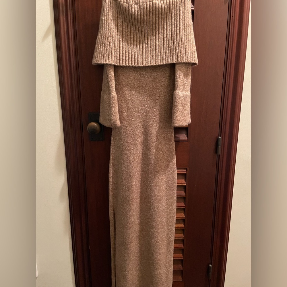 Cult Gaia off shoulder knit dress